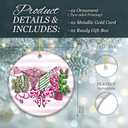 10 x Nurse Ornament 2025  White Elephant Gift for Nurse, Festive Ceramic Ornament with Medical Symbols & Holiday Artwork  Stethoscope, Syringe, Bow & Santa Hat  Gift for Healthcare Workers