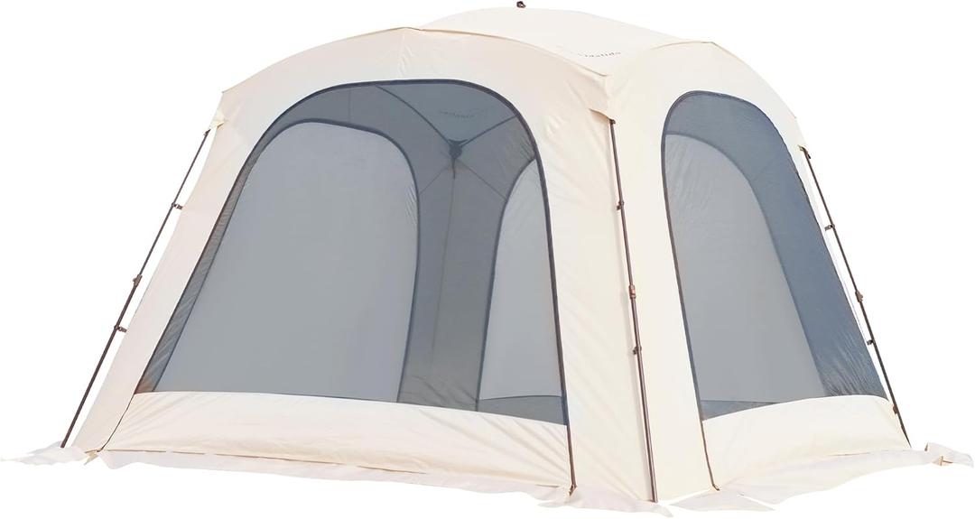 Vidalido 10x10' Pop up Canopy Tent with Screen Wall, Large Outdoor Camping Tent Sun Shelter, Portable Instant Screen House Beach Tent with Sand Bags for Camping Garden Patio Backyard