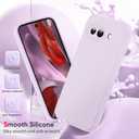 LeYi for Pixel-9A-Case: Google Pixel 9A Phone Case with 2PCS HD Screen Protector, Soft Liquid Silicone Shockproof, Slim & Anti-Scratch Phone Case for Google Pixel 9A, Purple