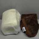 KSIIA Orthopedic Dog Bed Crate Waterproof Pet Mats for Medium Dogs Deluxe Plush Washable Pet Bed with Egg Crate Foam & Removable Cover, 29 x 18 Inch, Brown