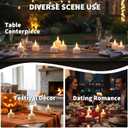 Rechargeable Tea Lights Flameless Candles with Remote Timer & Charging Base, LED Tealight Candles Battery Operated USB Candles for Fall Wedding Christmas Halloween Table Centerpiece Reception, 6-Pack