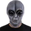 Realistic Alien Face Masks Extraterrestrial Encounter Prank Masks Fun Halloween Cosplay