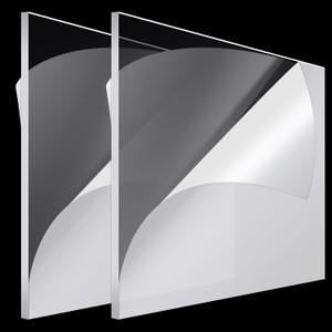 Roowest 2 Pcs 36 x 48 Inch, 1/8 Inch Thick Clear Acrylic Sheet Plastic Sheet Cut to Size Acrylic Board Panel Blank for Craft DIY Signs Frames Engraving Display Cases