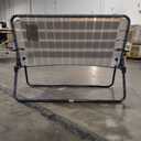 Camp & GO High Seat Outdoor Double Wide Loveseat Web Folding Chair, Grey, 45.94" W x 22.63" D x 33.14" H