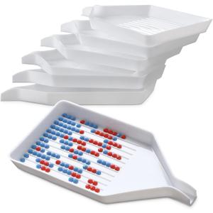 6PCS Plastic Diamond Art Painting Bead Sorting Trays (3.8 x 2.2 Inches), Accessories and Tools for DIY Crafts