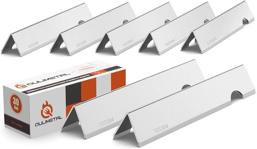 QuliMetal SUS304 Genesis ii Flavorizer Bars for Weber Genesis ii E-410/E-415/E-435, Grill Parts for Weber GS4 Genesis II LX E-440 Series Grills, 17 Flavorizer Bars for Weber Genesis 2, 66796 66033