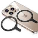 ESR for MagSafe Sticker 360, MagSafe Ring Magnet, 2 Pack Magnetic Ring, Universal Magnetic Wireless Charger Conversion Kit for iPhone 16/16e/15/14/13/12/11, Galaxy S24/S23/S22 and More, Black