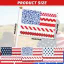 Peryiter 24 Pcs Vintage Small American Flags on Stick 4x6 Inch Mini American Hand Held Flags 4th of July Decor for Farmhouse 250th Anniversary Patriotic Memorial Day Independence Day Decor