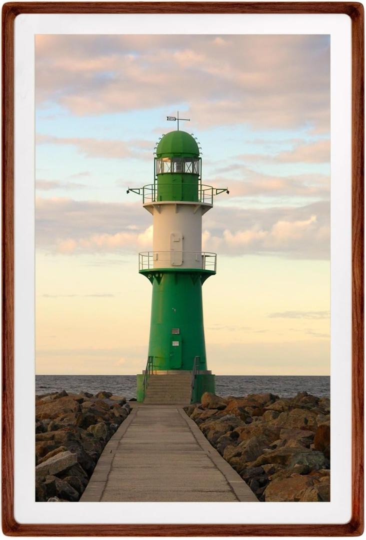 Natural Wood 12x18 Picture Frame, Display 11x17 Photo with Mat or 12x18 Without Mat, Solid Walnut Wood Poster Frame with Plexiglass, Tabletop and Wall Hanging Display