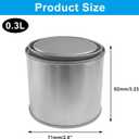 8 Pack Half Pint Paint Cans with Lids, 1/2 Empty Pint Paint Bucket, Leftover Paint Storage Containers， Tiny Unlined Paint Pails for Arts and Crafts/DIY Projects/Painting