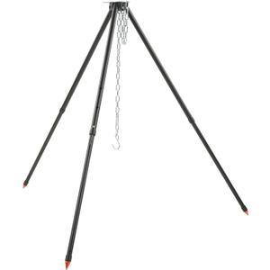 BORDSTRACT Camping Tripod, Heavy-Duty Steel Cooking Tripod, Plug in Design, Adjustable Camp Tripod, Campfire Cooking Equipment