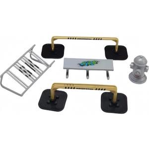 Fingerboard Training Ground Fingerboard Obstacle Combination Props 10pcs Suitable for Indoor Desktop Home Decoration