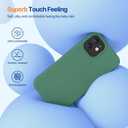 Miracase Compatible with iPhone 12 Case and iPhone 12 Pro Case, Liquid Silicone Gel Rubber Full Body Protection Shockproof Drop Protection Phone Case for iPhone 12/12 Pro 6.1 inch, Acacia Green