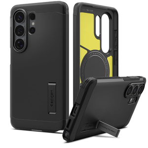 Spigen for Galaxy S26 Ultra Case, Tough Armor MagFit [Kickstand] [Compatible with MagSafe] [Military-Grade Protection] - Black