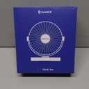 SWEETFULL 6.5 Inch USB Small Desk Fan, 3 Speeds Quiet Portable Desktop Table Fan, 360 Adjustment Personal Mini Fan for Home Office Car Outdoor Travel (Black wood grain)