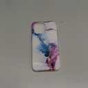 Esdot for iPhone 15 Pro Max Case with Built-in Screen Protector,Durable Cover with Fashionable Designs for Women Girls,Protective Phone Case 6.7" Turquoise Pink Marble