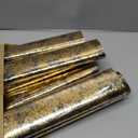 Mixweer 10 Pieces Gold Table Runner 11 x 110 Inches Sequin Table Runners for Thin Mesh Decorations Party Wedding Birthday Bridal Shower Event(Black, Gold)