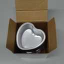 20 Sets Aluminum Foil Cake Pan Heart Shaped Cupcake Cup with Lids 100 ml/ 3.4 Ounces Disposable Mini Cupcake Cup Flan Baking Cups for Valentine Mother's Day Wedding Xmas Birthday(Pink)