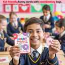 Donut Squishy Valentines Day Cards Gifts for Boys Girls Classroom Exchange, 24 Packs Valentines Day Donut Squishies with Cards for Kids School Party Favor