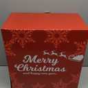 2 Pack 18" Lighted Large Artificial Poinsettias for Outdoors LED Poinsettia Flowers Artificial Faux Poinsettia Plants Poinsettia Christmas Decorations for Office Home Kitchen Decor (Red)