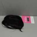 Long 18inch Hair Topper Big Base Cover Thinning and Gray Hairs Clip in Hair Toppers Hairpieces for Women Fiber Wiglets with Fringe Daily Use Soft Black