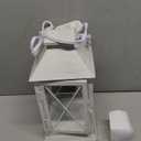 Candle Warmer Lamp with Timer, Candle Warmer Lantern for Jar Candle, Dimmable Candle Lamp Warmer Farmhouse Heat Lamp with 2 Bulbs, Auto Shut Off & Adjustable Brightness-White