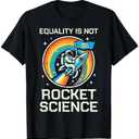 Gay Pride Month Equality Rocket Science LGBTQ Ally Boys Kids T-Shirt, Large