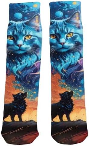 Ao Yee ZGL White Elephant Gifts,Christmas Gag Socks Stocking Stuffers for Animal Lovers Adult Women Men Teens Cat Mom Dog Dad