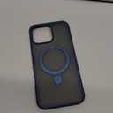 TORRAS Magnetic Ostand for 16 Pro Max Case with Stand, [Military Grade Drop Tested][Compatible with MagSafe] Translucent Slim Back Soft Edge Case for 16 Pro Max 6.9 inch 2024, Blue