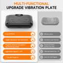 Vibration Plate Exercise Machine 450 Lbs Capacity, 199 Speeds Workout Vibrating Plate for Lymphatic Drainage Weight Loss, Full Body Shake Platform Machines for Women Men