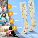 Bropite Compression Socks for Women & Men Circulation-Support Knee High Socks 20-30 mmhg-Best for Running,Medical,Nurse,Travel, Size S/M