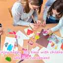 5 x Cloud Box Cutter Retractable, 6Pcs Mini Utility Knife Letter Opener Envelope Slitter, Small Package Opener Paper Cutters with Keychain Hole for Office Home School Stationery DIY Crafts Rainbow Color