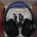 NUBWO Wireless Gaming Headset with Mic for Ps5 Ps4 PC, Zero Interference, 100-Hour Battery All-Day Play, 23ms Sync for Fortnite & Call of Duty/FPS Gamers, Triple Mode All Devices Compatible - Blue