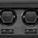 ROTHWELL Double Watch Winder for Automatic Watches with Quiet Motor with Multiple Speeds and Rotation Settings (Black/Grey)