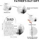 Maitys Dad Gifts from Daughter Son Kids Acrylic Heart Sign Birthday Gifts for Dad from Daughter Engraved Heart Acrylic Keepsake Paperweight for Daddy Papa