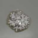 3 Pcs Winter Snowflake Wooden Table Sign Christmas Snowflake Wood Blocks Centerpiece Rustic Farmhouse White Snowflakes Tabletop Decorations for Winter Xmas Wonderland Tiered Tray Home Shelf Decor