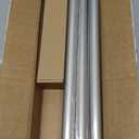 SIMEWIN Silver Curtain Rods for Windows 48 to 84 Inches Adjustable Decorative 1 Inch Diameter Single Window Curtain Rod Set with Classic Finials, Silver Finishing (28"-88")