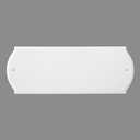 HASWARE Paintable Address Plaque White Block, Modern Design, for DIY, Outside, Home, Street(6" X 16")