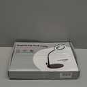 10X Magnifying Glass with Light and Stand, 5 Color Modes Stepless Dimmable LED Lighted Desk Lamp, Hands Free Flexible Gooseneck Magnifier with Light for Craft Hobby Painting Sewing Close Work (Black)