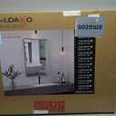 LOAAO 24X32 Gold Bathroom Mirror, Rounded Rectangle Gold Frame Mirror, Brushed Gold Bathroom Vanity Mirror Wall-Mounted, Anti-Rust, Hangs Horizontally or Vertically