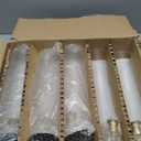 Romadedi Hurricane Candlestick Holders Gold - 10 Pcs Taper Candle Holders Bulk Tall Clear Glass Cylinder for Wedding Table Centerpieces Party Decor Birthday Christmas Home Decorations