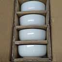 famiware Milkyway Cereal Bowl, Soup Bowls for 4, 25 Ounce Bowls Set for Kitchen, Bowl Set for Cereal Soup Rice Pasta Salad Oatmeal, White