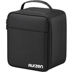 Aurzen Projector Carrying Case, Portable Projector Bag with Adjustable Fastener Dividers & Securing Strap, Compatible with D1R Cube / D1R / D1 / Boom mini/Boom air / D1 air Projectors