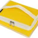 FlowFly Small Insulated Lunch box Portable Soft Bag Mini Cooler Thermal Meal Tote Kit with Handle for Work & School, Bright Yellow