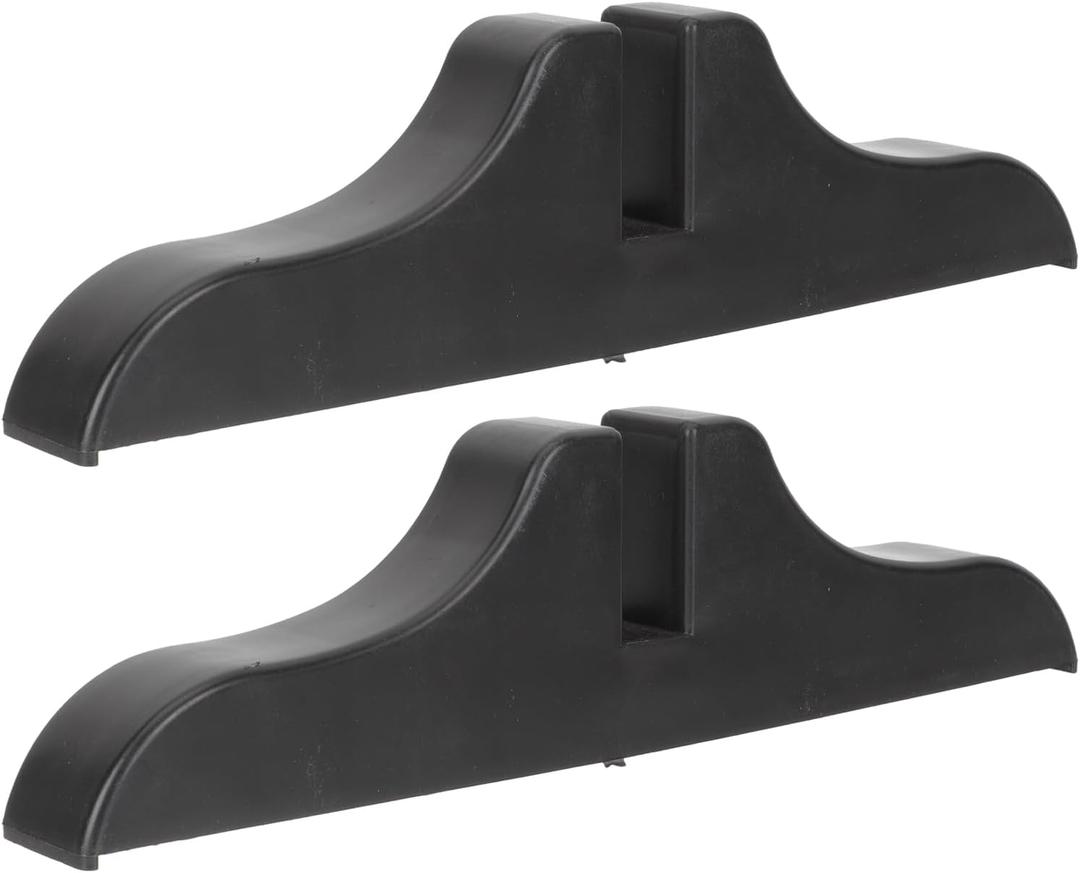 2pcs Folding Room Divider Stand, Plastic Screen Panel Feet Partition Base Support Legs for Hotel Home Office Black