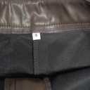 Faux Leather Micro Shorts for Women Y2K Sexy Low Rise Mini Short Rave Outfits Festival Club (Brown) Small 