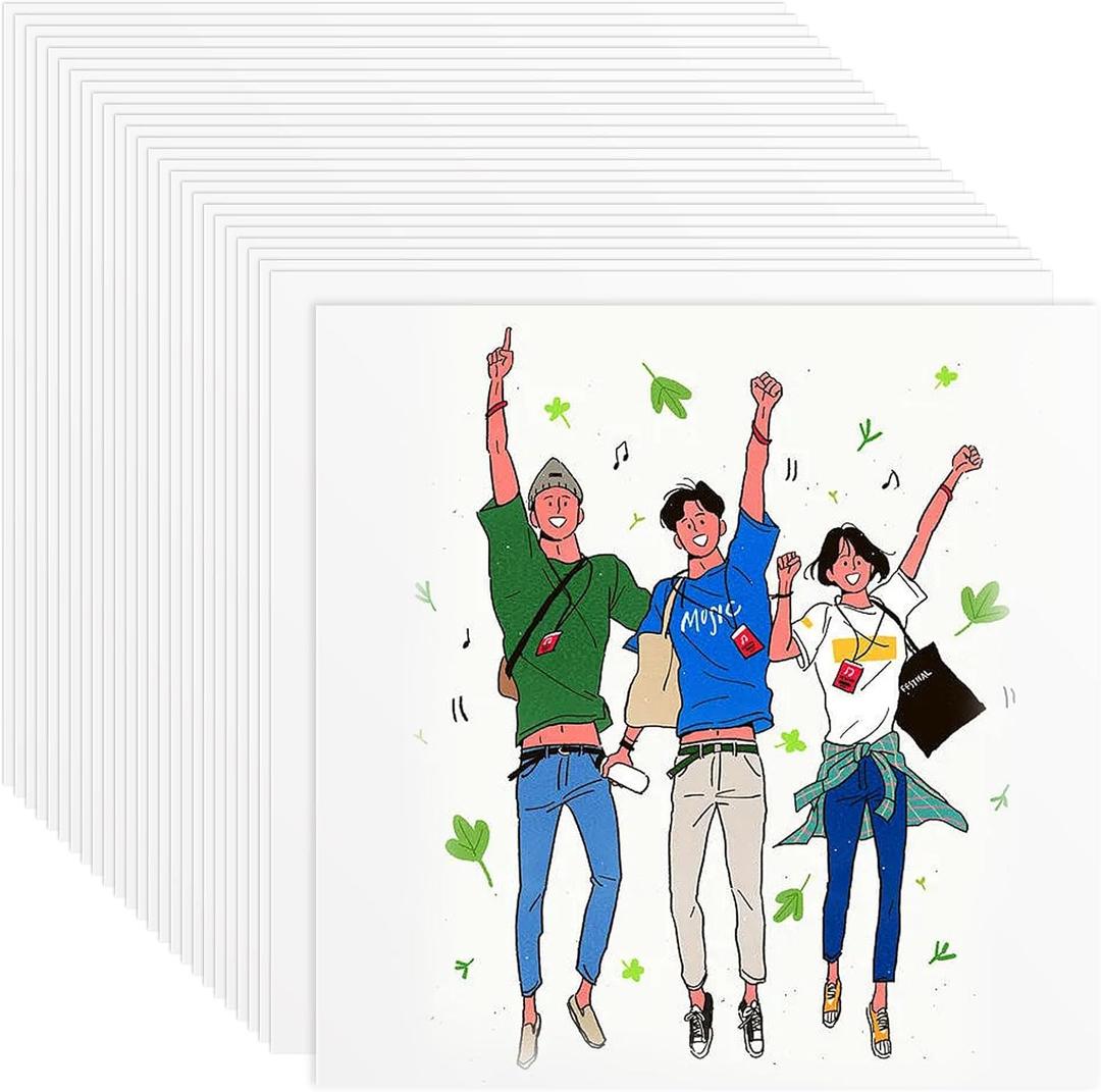 200PCS White 12x12 Cardstock Paper, 250GSM Heavy, 90lb, Blank, Multi-Purpose for DIY Crafts, Invitations, Cards, Scrapbooking