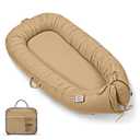Baby Lounger, Infant Lounger for Newborn,Portable Baby Nest Cover Breathable & Soft, Newborn Essentials, Brown79