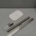 NearMoon T-Shape Hand Towel Holder-Bath Towel Rack-Standing with Balanced Base Towel Bar for Bathroom Kitchen Vanity Countertop, Modern Stand Towel Ring with Marble Base (14 Inch, Brushed Nickel)