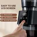 Ollygrin Electric Conical Burr Coffee Grinder, Coffee Grinder with 30 Grind Settings, Touchscreen Coffee Grinder for Home Use, Compact Coffee Bean Grinder for Espresso, Drip, French Press